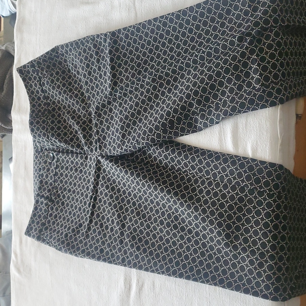Hilary Radley Unique Pattern Pocketed Straight Sz. 6 Pants